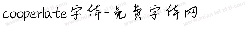 cooperlate字体字体转换