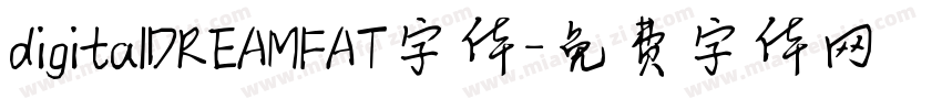 digitalDREAMFAT字体字体转换