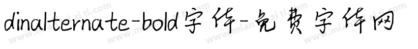 dinalternate-bold字体字体转换