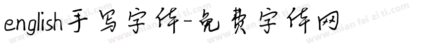 english手写字体字体转换