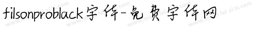 filsonproblack字体字体转换