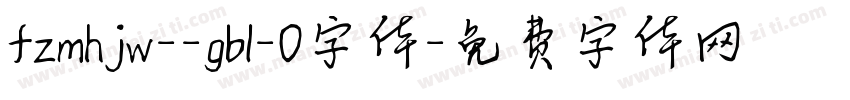 fzmhjw--gb1-0字体字体转换