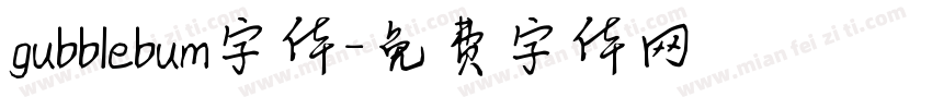 gubblebum字体字体转换