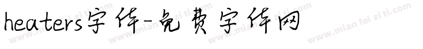 heaters字体字体转换