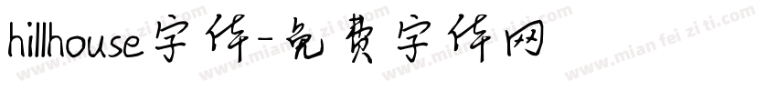 hillhouse字体字体转换