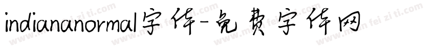 indiananormal字体字体转换