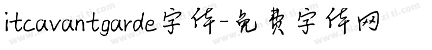 itcavantgarde字体字体转换