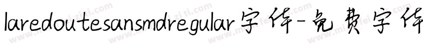 laredoutesansmdregular字体字体转换