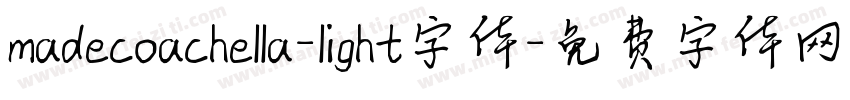 madecoachella-light字体字体转换