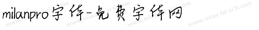 milanpro字体字体转换
