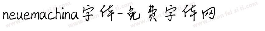 neuemachina字体字体转换
