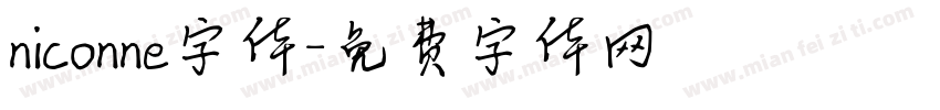 niconne字体字体转换