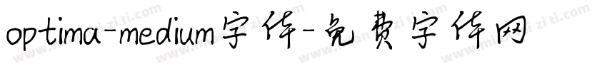 optima-medium字体字体转换