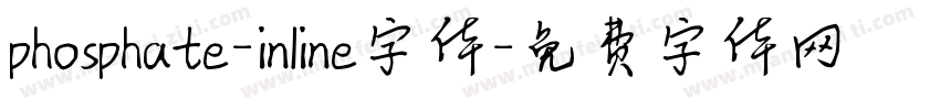 phosphate-inline字体字体转换