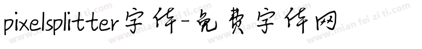 pixelsplitter字体字体转换