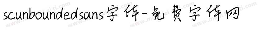 scunboundedsans字体字体转换