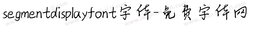 segmentdisplayfont字体字体转换