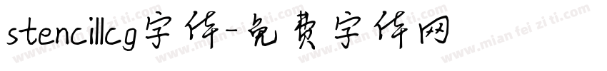 stencillcg字体字体转换