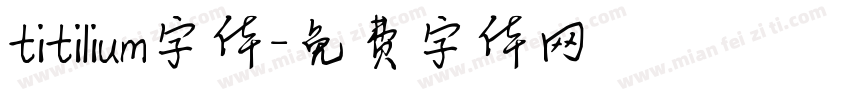 titilium字体字体转换