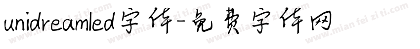 unidreamled字体字体转换
