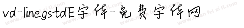 vd-linegstdE字体字体转换