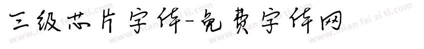 三级芯片字体字体转换