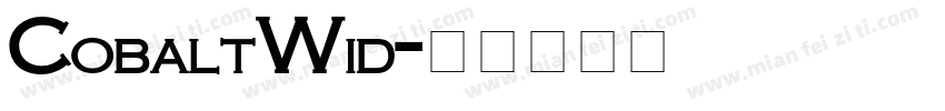 CobaltWid字体转换