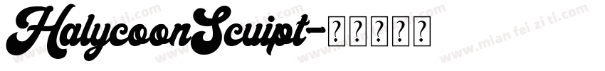 HalycoonScuipt字体转换