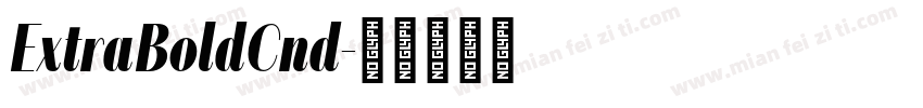ExtraBoldCnd字体转换