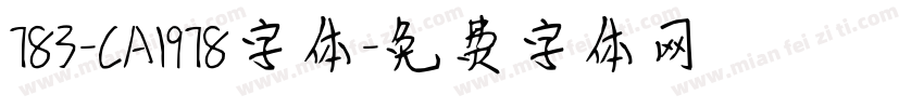 783-CAI978字体字体转换