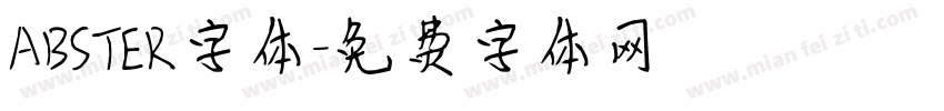 ABSTER字体字体转换