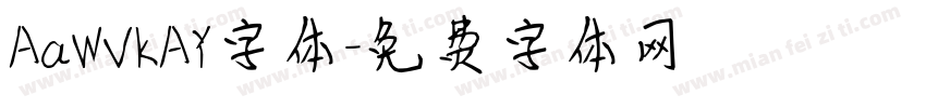 AaWVKAY字体字体转换