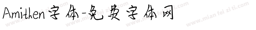 Amithen字体字体转换