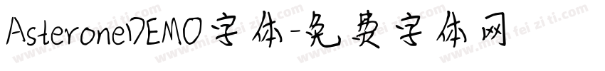 AsteroneDEMO字体字体转换