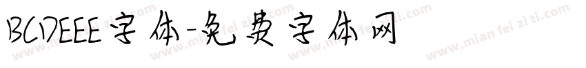 BCDEEE字体字体转换