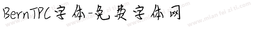 BernTPC字体字体转换