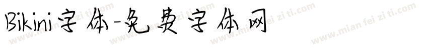 Bikini字体字体转换