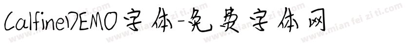 CalfineDEMO字体字体转换
