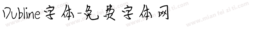 Dubline字体字体转换