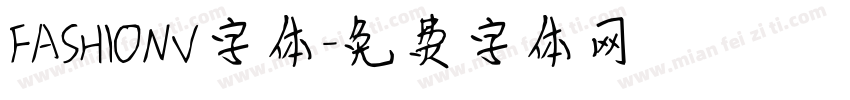 FASHIONV字体字体转换