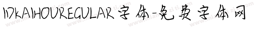 IDKAIHOUREGULAR字体字体转换