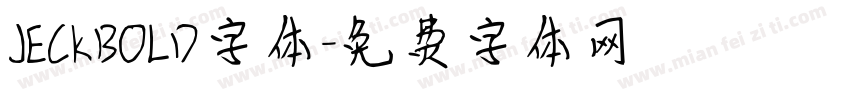 JECKBOLD字体字体转换