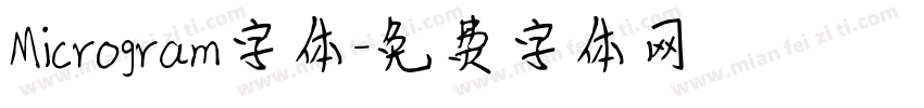 Microgram字体字体转换