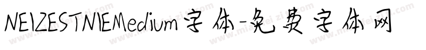 NEIZESTNIEMedium字体字体转换