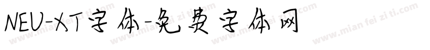 NEU-XT字体字体转换