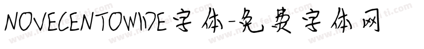 NOVECENTOWIDE字体字体转换