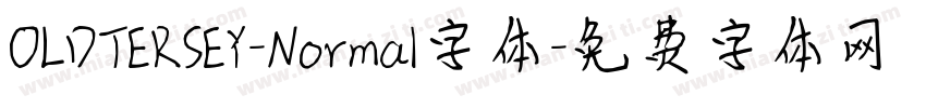 OLDTERSEY-Normal字体字体转换