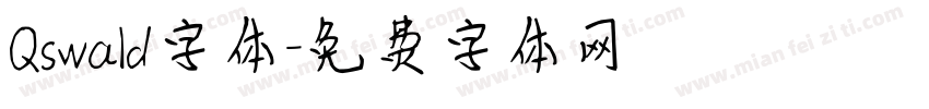 Qswald字体字体转换