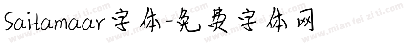 Saitamaar字体字体转换