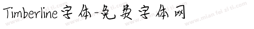 Timberline字体字体转换